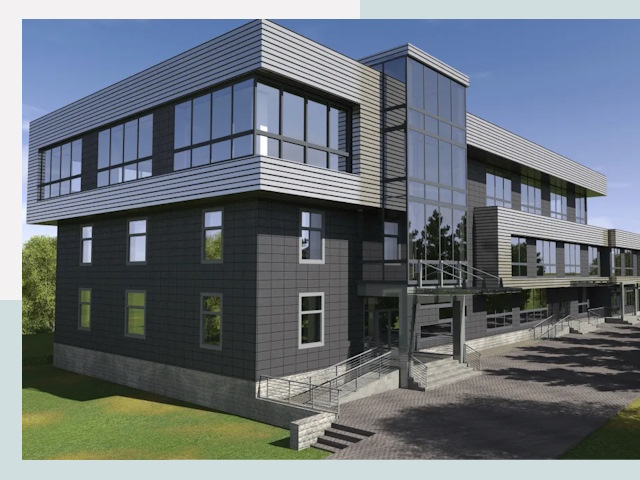 Административные здания в Белогорске