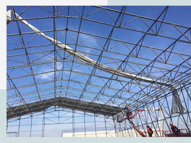 Шатровые ангары от 612 руб. в Белогорске и Амурской области