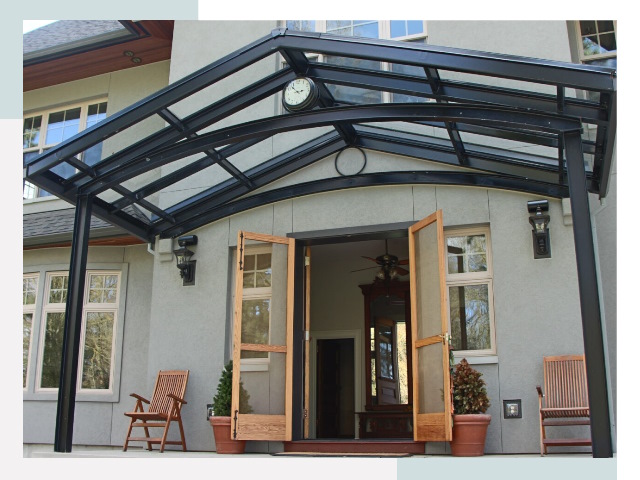 Козырьки металлические в Белогорске