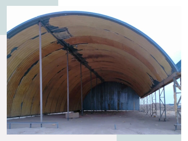 Реконструкция ангаров в Белогорске